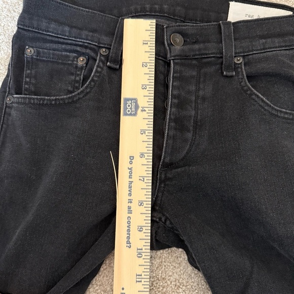 Rag & Bone Black Jeans 30/32 Men's Fit 1 Extra Slim Cotton Style M1224K302 - Picture 12 of 14